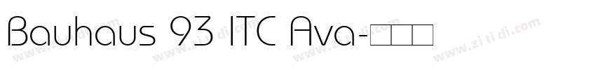 Bauhaus 93 ITC Ava字体转换